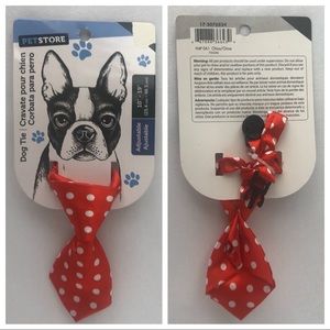 NWT Dog Tie - Red and White